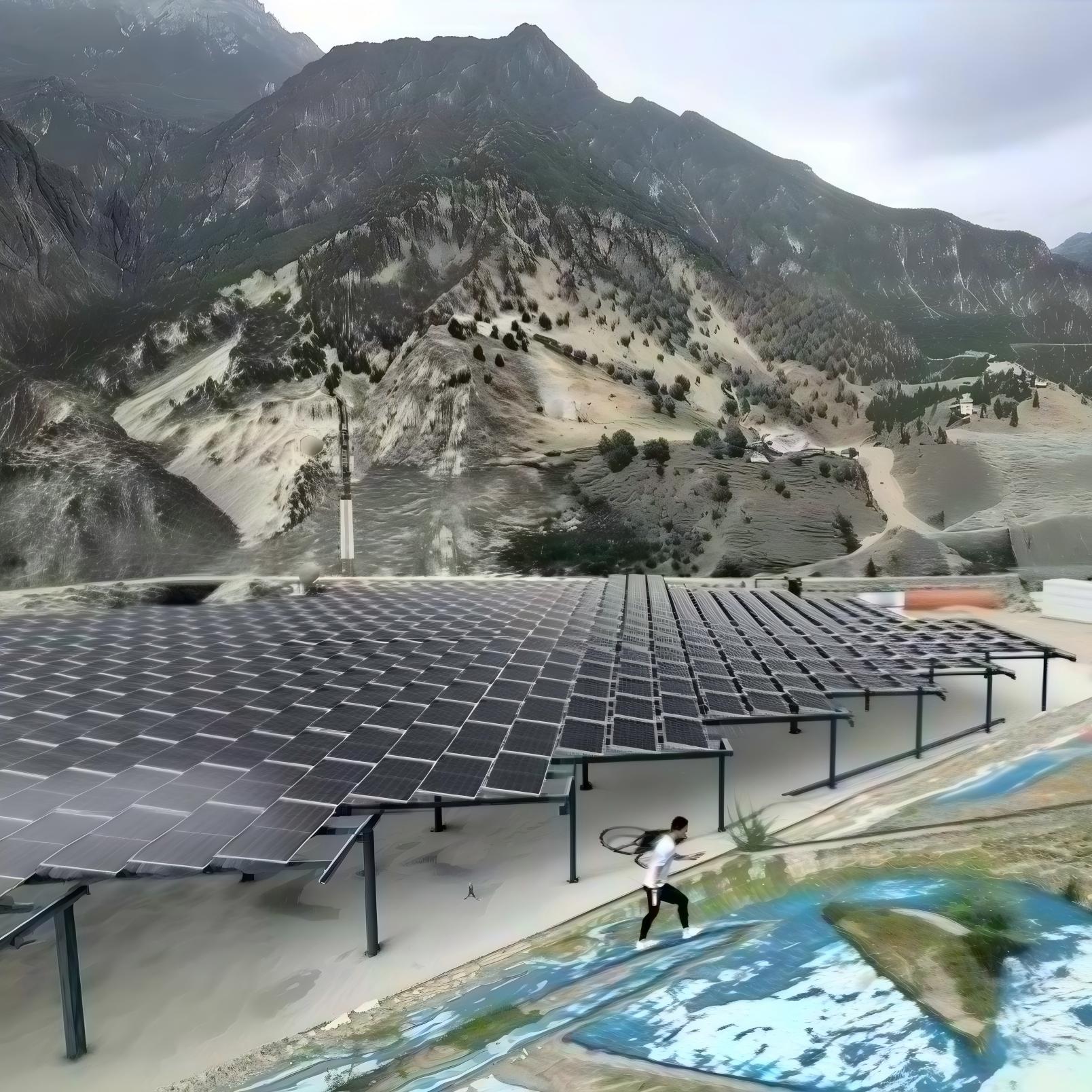 Pakistan 2MW Solar, Storage & Diesel Hybrid Power Station site image 4