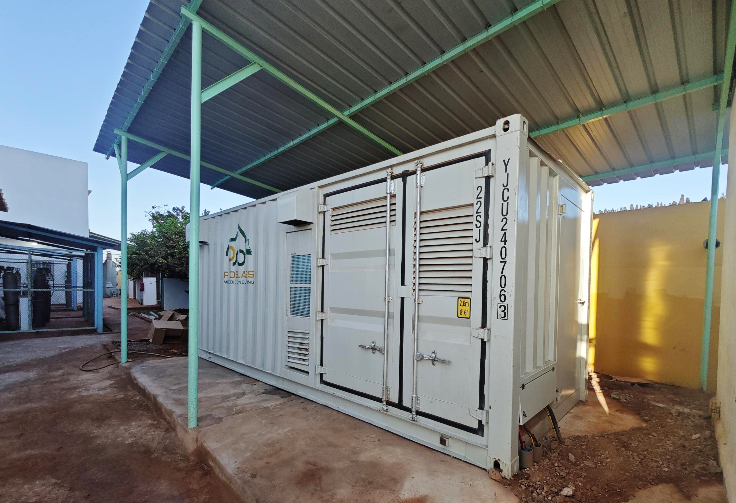 Containerized 630 kWh energy storage system in Bamako