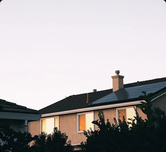 House powered by solar energy